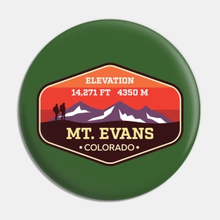 Mt Evans Colorado - 14ers Mountain Climbing Badge Pin