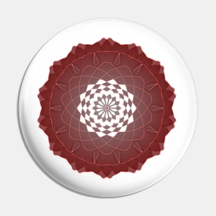 coral color  Mandala floral Intricate Patterns Symmetrical Design Pin