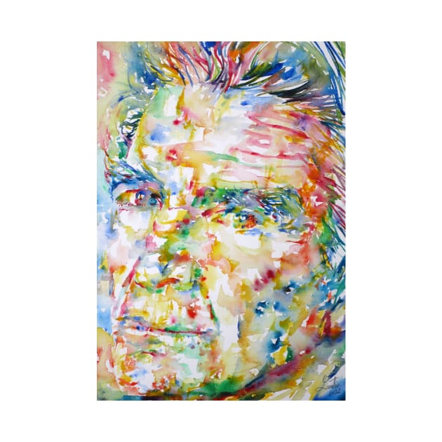 EMIL CIORAN watercolor portrait .4 by lautir