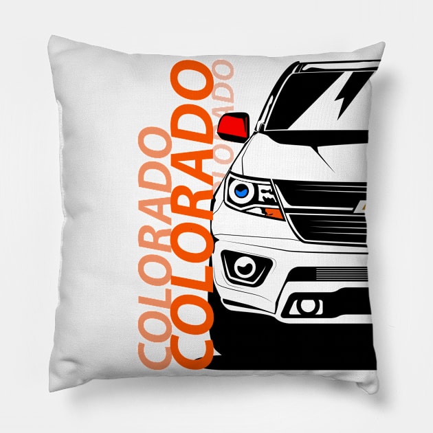 Colorado 2018 Pillow by SquareFritz