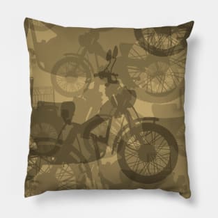 Postie Bike Camo in Desert Tan Pillow