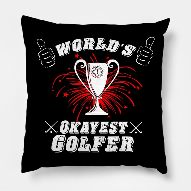 Golfer Pillow by Dojaja