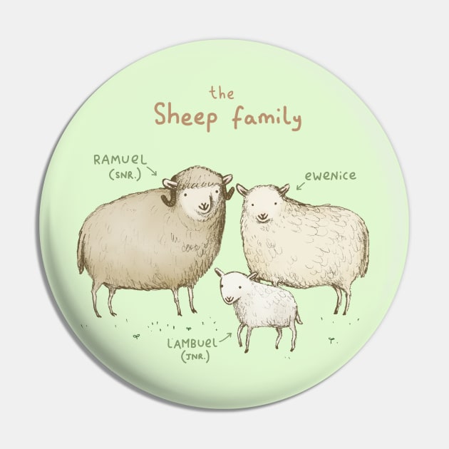 The Sheep Family Pin by Sophie Corrigan