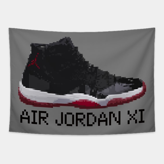 AJ XI - Pixelated art Tapestry by Buff Geeks Art