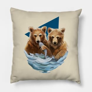 Bear doesn't share food! Pillow