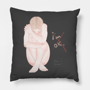 lonely girl Pillow