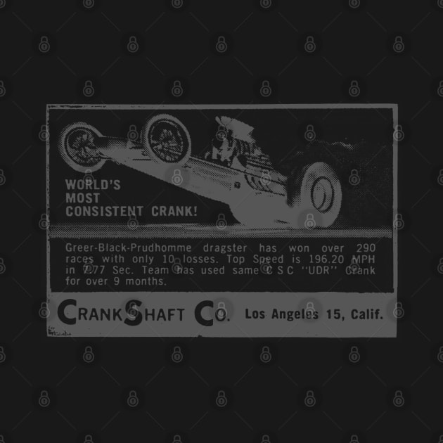 Old Hot Rod advert in grey by candcretro