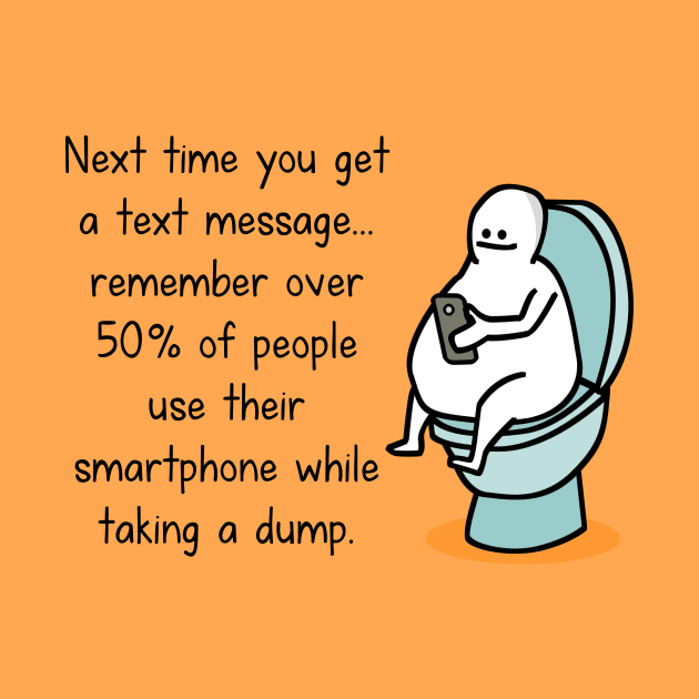 Toilet texting by hungryfatcat