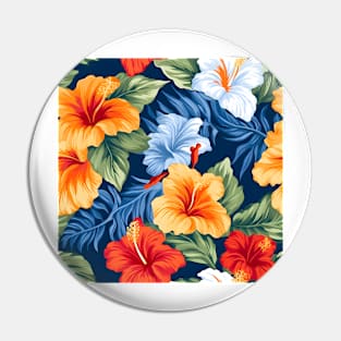 Hibiscus Flowers Pattern 14 Pin