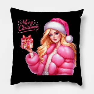 Christmas Barbie Pillow