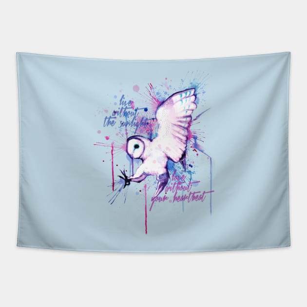 Live Without The Sunlight Owl Tapestry by LVBart