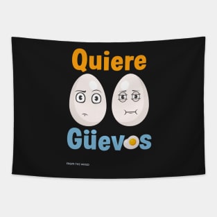 Quiere Guevos Tapestry