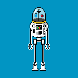 Pixel Robot 016 T-Shirt