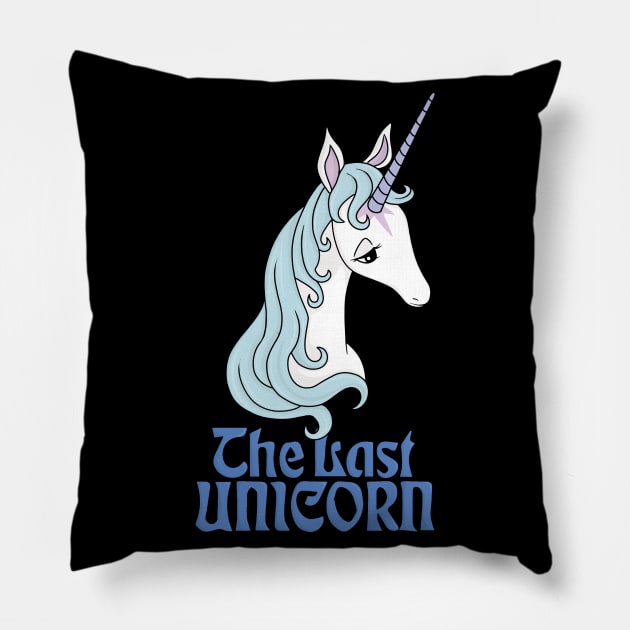 The Last Unicorn Pillow by valentinahramov