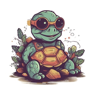 Cute Happy Smiling Tortoise T-Shirt