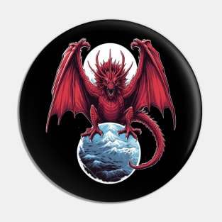 Mighty Red Dragon Pin