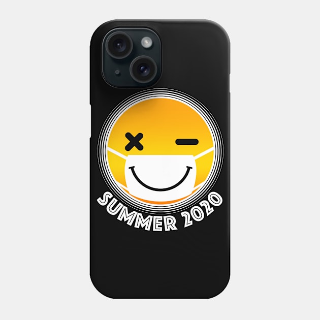 Corona Smile Tanned Mask Summer 2020 Phone Case by Soba Wave Studio