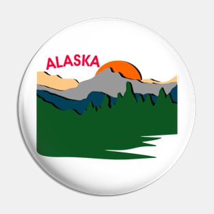 alaska vintage Pin