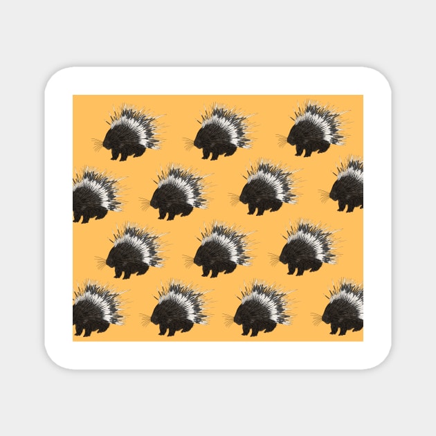 Amazing porcupine Magnet by ButtonandSquirt