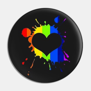 Love Splatter Pin