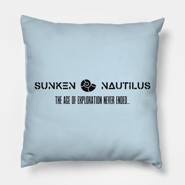Sunken Nautilus (Colour) Pillow by SUNKENNAUTILUS