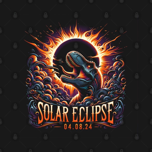 Solar Eclipsed Dino by WEARWORLD