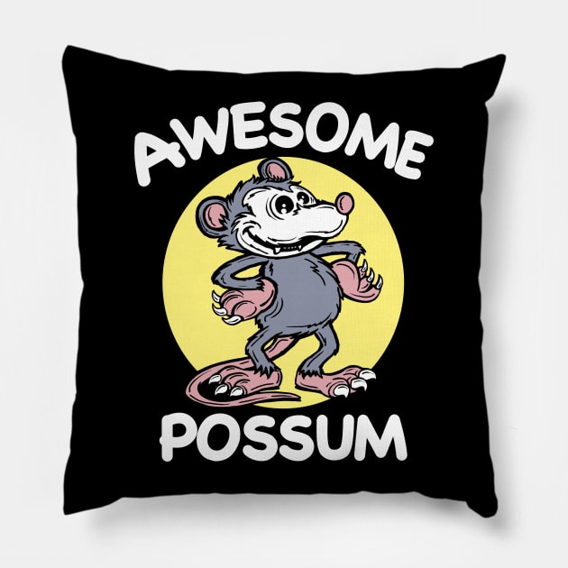 Awesome Possum Pillow by PnJ