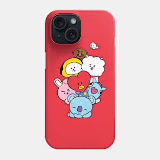 BT21 ALL CHARACTER ARMY Phone Case