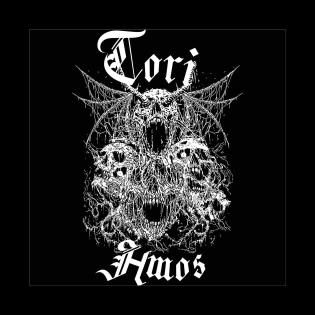 Tori Amos Death Metal Skeleton Skull Illustration by CakeBoss