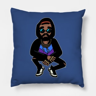 Hip Hop Singer Graphic Pillow