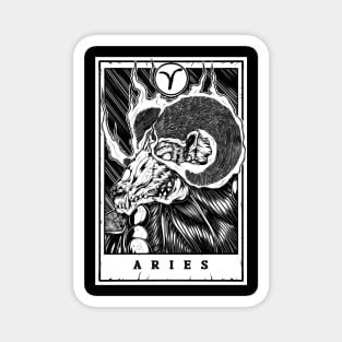 Aries Zodiac Tarot Magnet