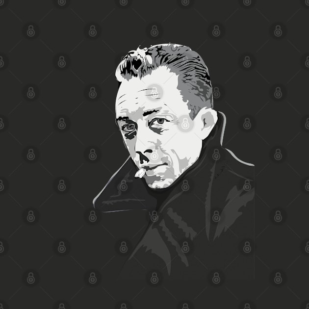 Portrait of Albert camus by Slownessi