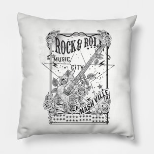 Rock and roll Nashville Pillow