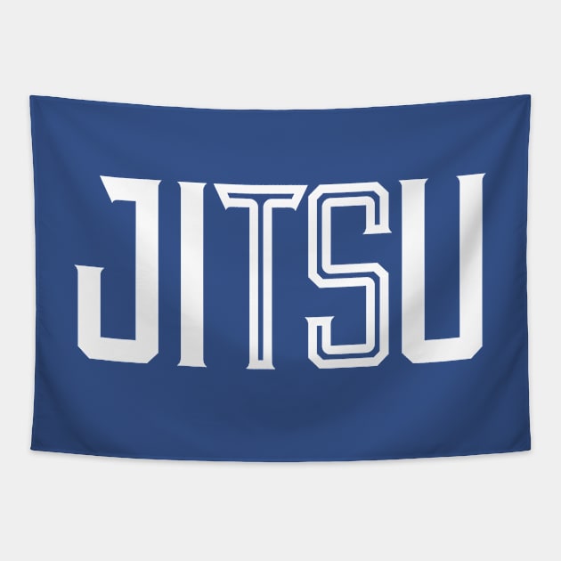 Simple Text Jiu Jitsu BJJ Tapestry by MerchFrontier