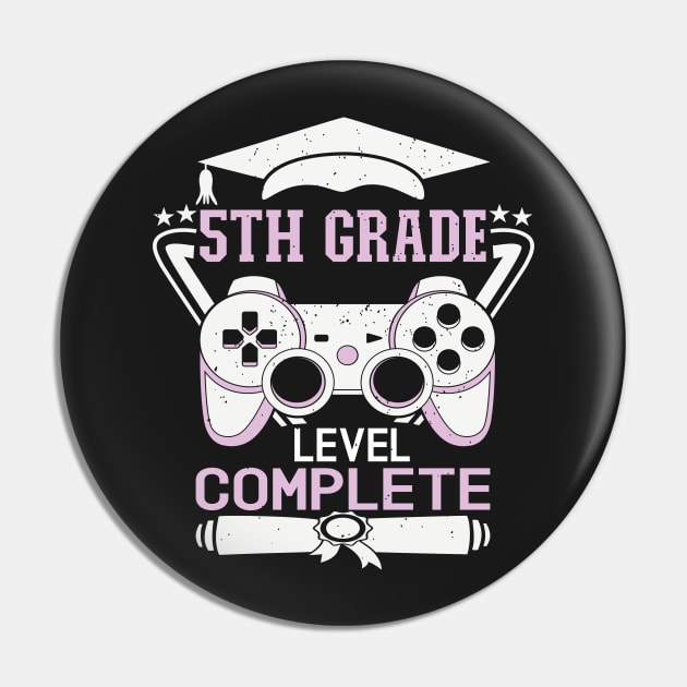 5th Grade Level Complete Design is Cute 5th Grade Graduation Pin by Estrytee