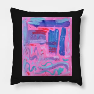 Neon Pink Party Pillow