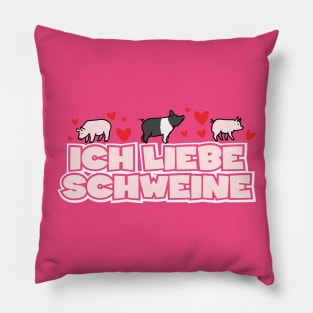 Ich Liebe Schweine Pillow