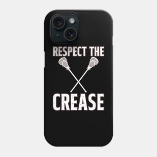 Respect The Crease Lacrosse Phone Case