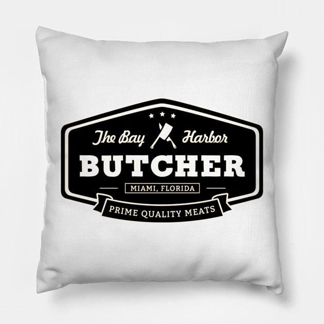 Dexter The Bay Harbor Butcher Pillow by positive_negativeart