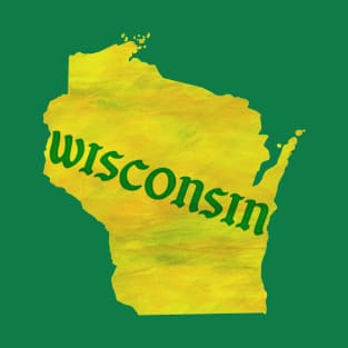 The State of Wisconsin - Watercolor T-Shirt