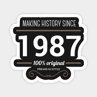 Making history since 1987 Magnet