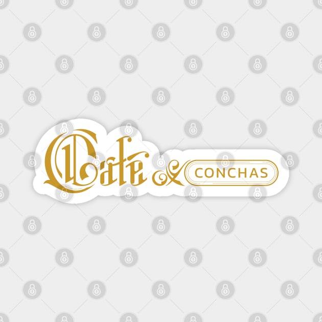 Café y conchas Magnet by vjvgraphiks