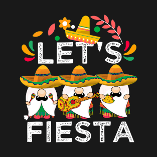 Cinco De Mayo  let's fiesta Gnome T-Shirt