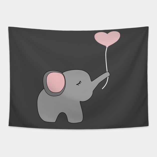 cute elephant Tapestry by SweetAnimals