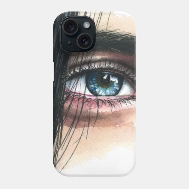 Blue Eye Phone Case by Kira Balan