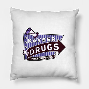 Kayser Drug Store - Highland, Illinois Pillow