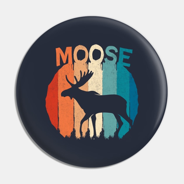 Moose Vintage Retro Pin by TheDesignDepot