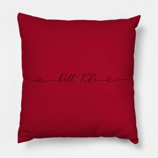 Cursive Roll Tide Pillow