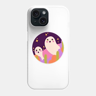 Cute halloween ghosty colorful spooky design Phone Case