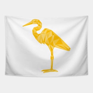 Low-poly Egret Tapestry